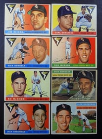 8 1955 CHICAGO TOPPS BASEBALL CARDS