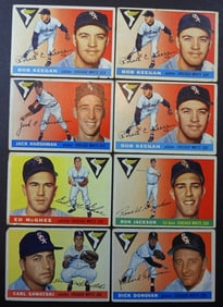 8 1955 CHICAGO TOPPS BASEBALL CARDS