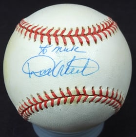 AUTOGRAPHED DON WERT BASEBALL