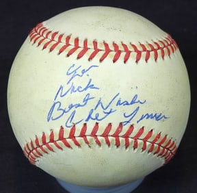 TEDD JONES SIGNED BASEBALL