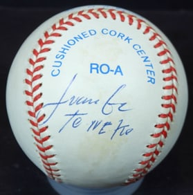 JUAN ENCARNACION SIGNED BASEBALL