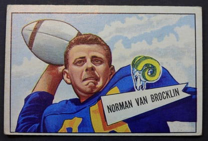 1952 BOWMAN LG #1 NORM VAN BROCKLIN