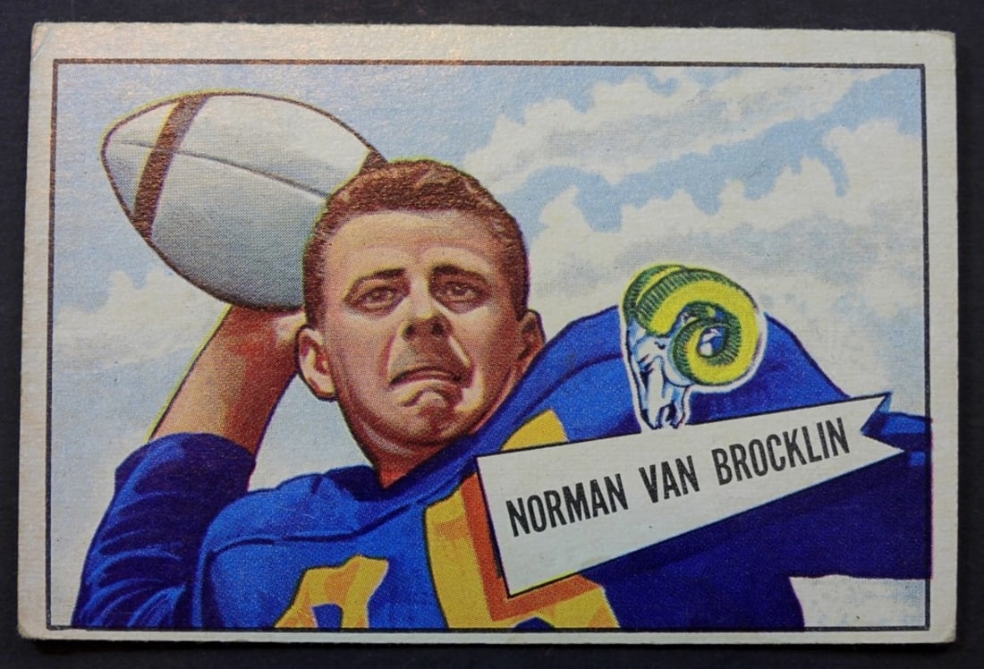 1952 BOWMAN LG #1 NORM VAN BROCKLIN (1 of 2)