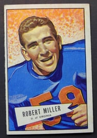 1952 BOWMAN LG #27 BOB MILLER (RC) (SP)