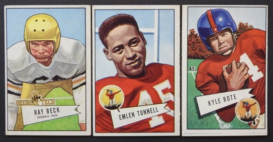 (3) '52 BOWMAN LG NEW YORK GIANTS
