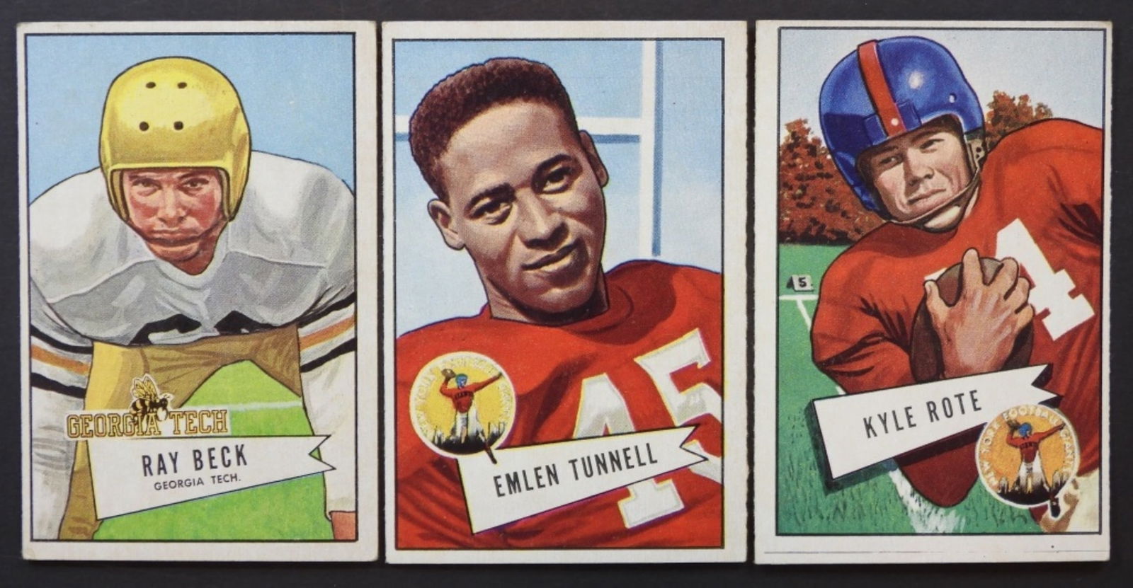(3) '52 BOWMAN LG NEW YORK GIANTS (1 of 2)