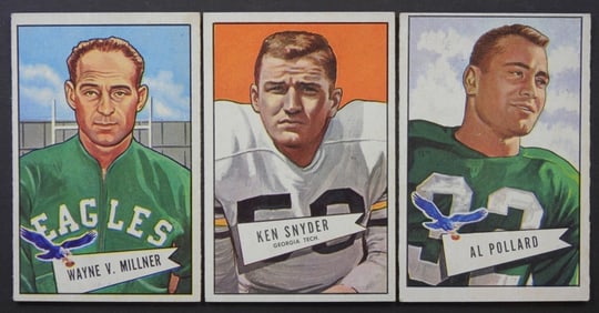 (3) '52 BOWMAN LG PHILADELPHIA EAGLES