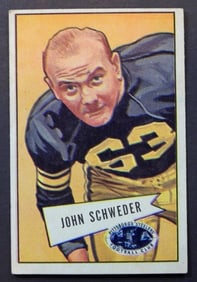 1952 BOWMAN #72 JOHN SCHWEDER (RC) (SP)