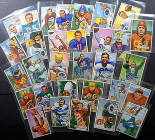 (31) 1951 BOWMAN FOOTBALL CARD LOT