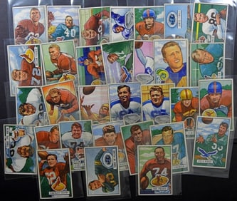 (31) 1951 BOWMAN FOOTBALL CARD LOT