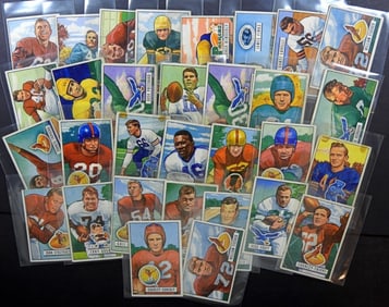 (31) 1951 BOWMAN FOOTBALL CARD LOT