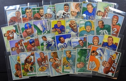 (31) 1951 BOWMAN FOOTBALL CARD LOT