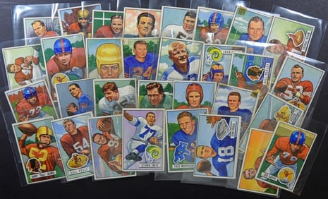 (31) 1951 BOWMAN FOOTBALL CARD LOT