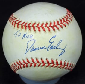 AUTOGRAPHED DAMIEN EASLEY BASEBALL