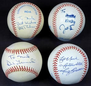 4 "TO NICK" SIGNED BASEBALL