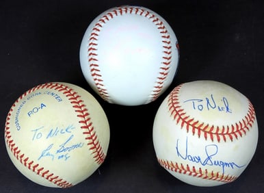 3 "TO NICK" SIGNED BASEBALL