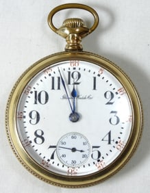Illinois Watch Co Open Face Pocket Watch