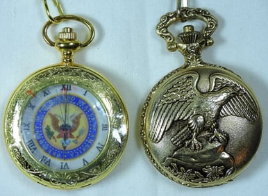 (2) Presidental Pocket Watches