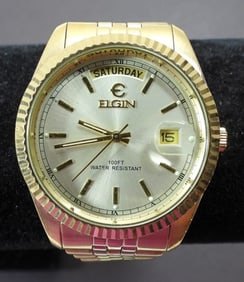 ELGIN DAY/DATE MEN'S QUARTZ WATCH