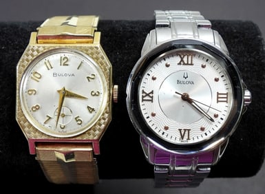 (2) BULOVA WRIEST WATCHES - NICE LOT