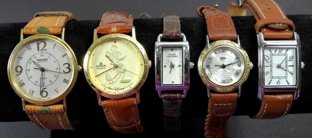 (5) NICE WRIST WATCH LOT - LORUS MICKEY