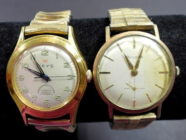 (2) VINTAGE WIND-UP MEN'S WATCHES
