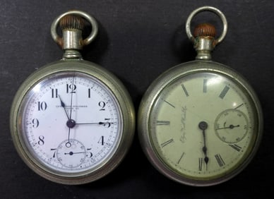 2 POCKET WATCHES FOR PARTS/REPAIR