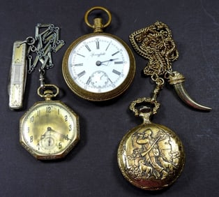 3 POCKET WATCHES FOR PARTS/REPAIR