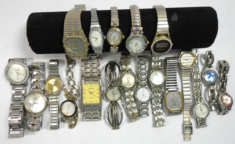 (20) Silver Tone Quartz Watches