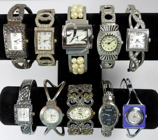 (10) Ladies Cuff Watches