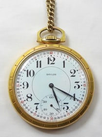 BAYLOR 17j POCKET WATCH TRAIN CASE