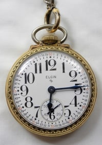 1951 ELGIN 16 size POCKET WATCH - RUNS