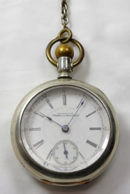 WALTHAM 18 size POCKET WATCH