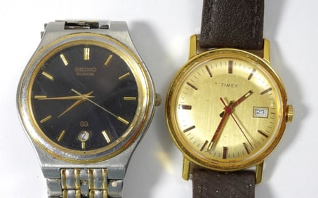 VINTAGE TIMEX & SEIKO WRIST WATCHES