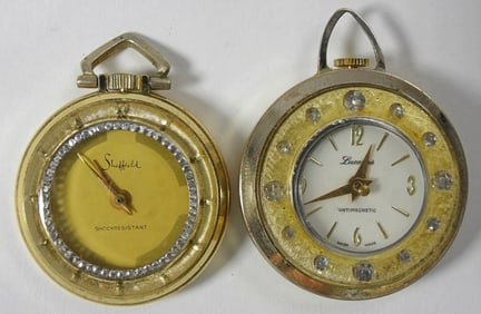(2) ORBIT STYLE PENDANT WATCHES