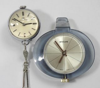 (2) SKELTON VIEW LADIES PENDANT WATCHES