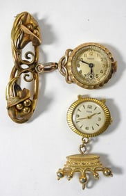 (2) ANTIQUE PIN LADIES WATCHES