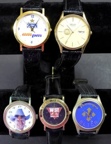 (5) ASSORTED BRANDED WATCHES