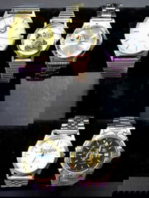 (5) ASSORTED BRAND WATCHES SILVER & GOLD