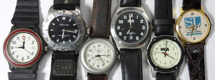 (6) STRAP STYLE WRIST WATCHES