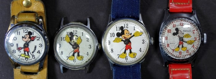 (4) VINTAGE MICKEY MOUSE WATCHES