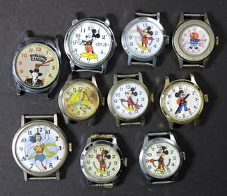 (10) NOVELTY WATCH FACES / DIALS