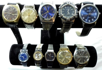 10 VARIETY MENS WATCHES