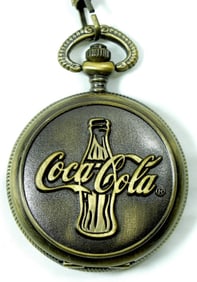 COCA COLA STYLE POCKET WATCH