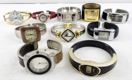 (10) BANGLE STYLE LADIES WATCHES