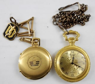 (2) QUARTZ POCKET WATCHES: ARMITRON