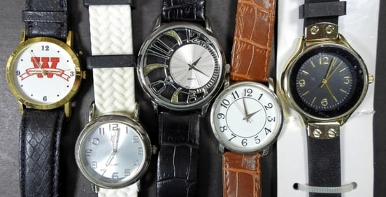 (5) MODERN WATCHES - FUN FASHION & MORE