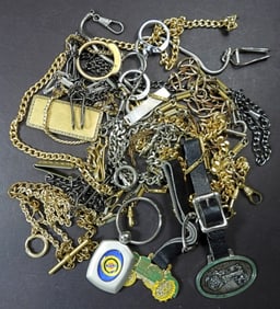 (17) POCKET WATCH CHAINS