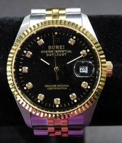 MENS BUREI GOLD TONED WATCH