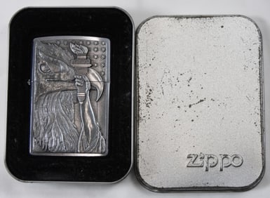 2001 SEALED EAGLE AND TORCH ZIPPO